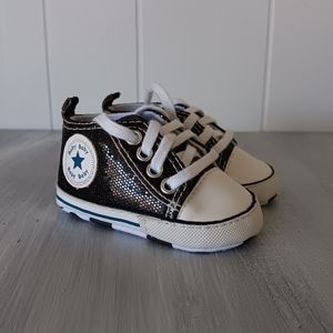 Baby Walker Sparkly Sneakers Infant Girls Size 1